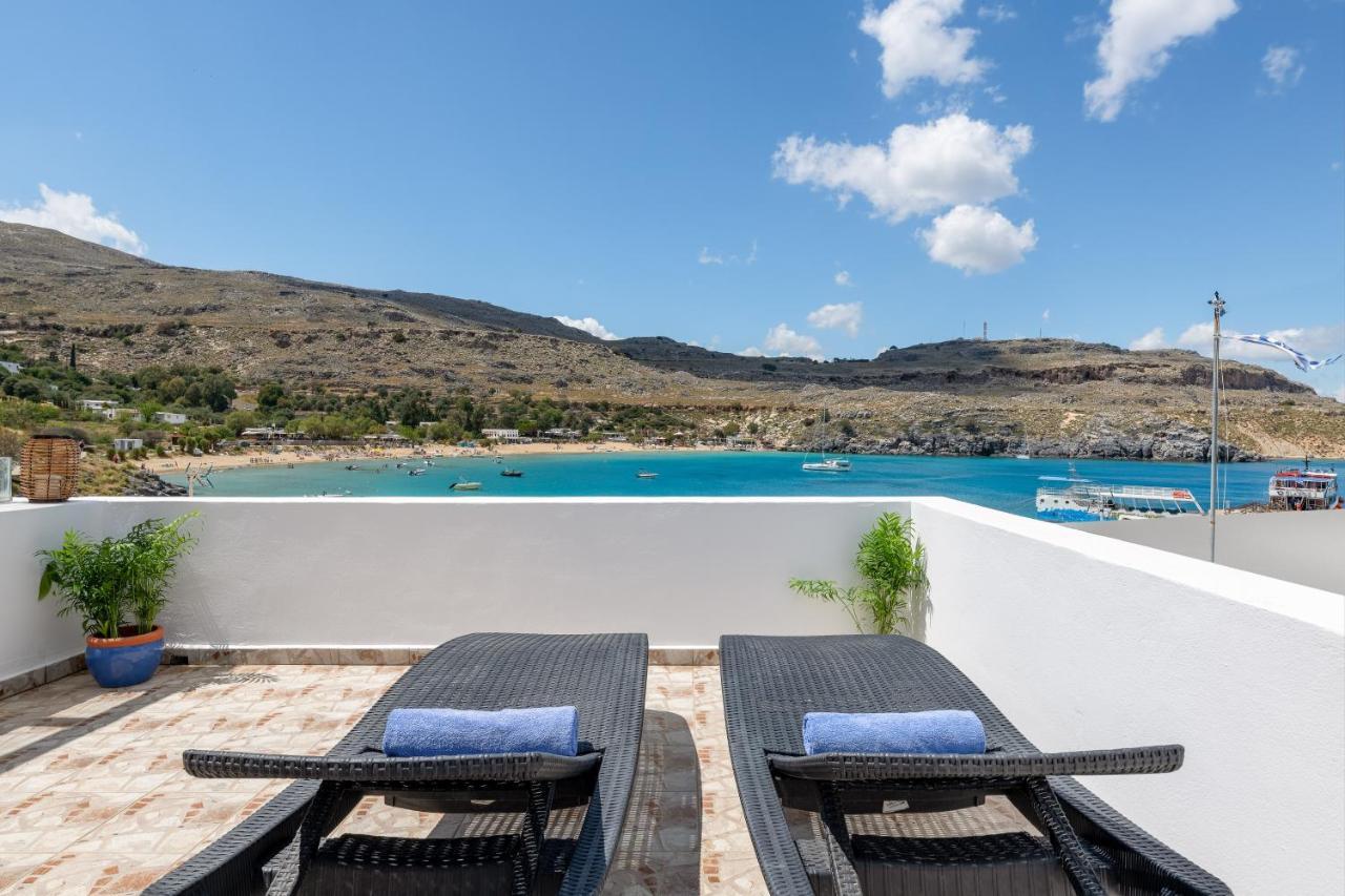 Avli Beach View Apartment Lindos  Luaran gambar