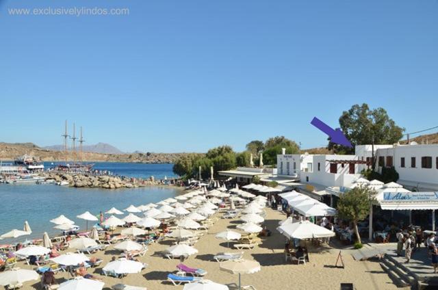 Avli Beach View Apartment Lindos  Luaran gambar