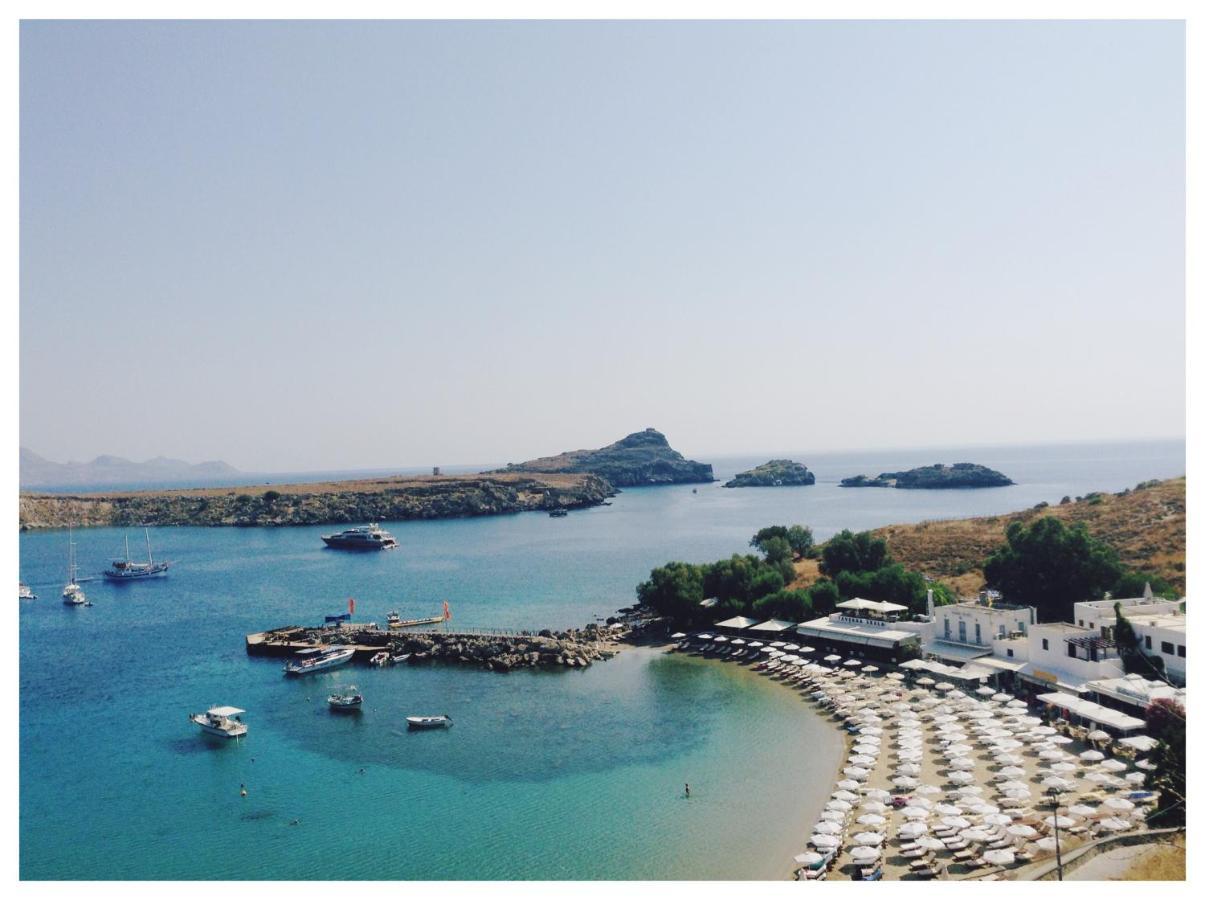 Avli Beach View Apartment Lindos  Luaran gambar